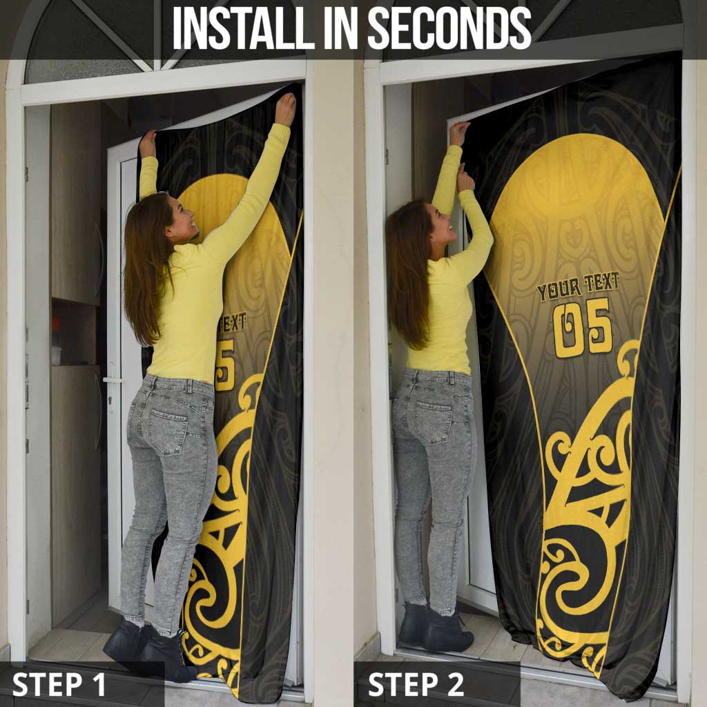 Custom Motueka High School Door Cover Maori Koru Pattern LT05 - Polynesian Pride