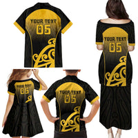 Custom Motueka High School Family Matching Puletasi and Hawaiian Shirt Maori Koru Pattern LT05 - Polynesian Pride