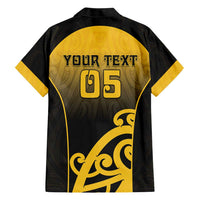 Custom Motueka High School Family Matching Short Sleeve Bodycon Dress and Hawaiian Shirt Maori Koru Pattern