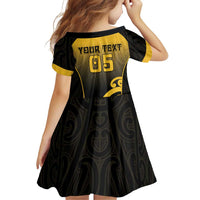 Custom Motueka High School Family Matching Summer Maxi Dress and Hawaiian Shirt Maori Koru Pattern LT05 - Polynesian Pride