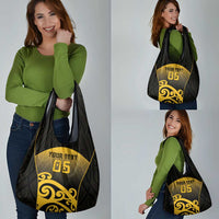 Custom Motueka High School Grocery Bag Maori Koru Pattern LT05 - Polynesian Pride