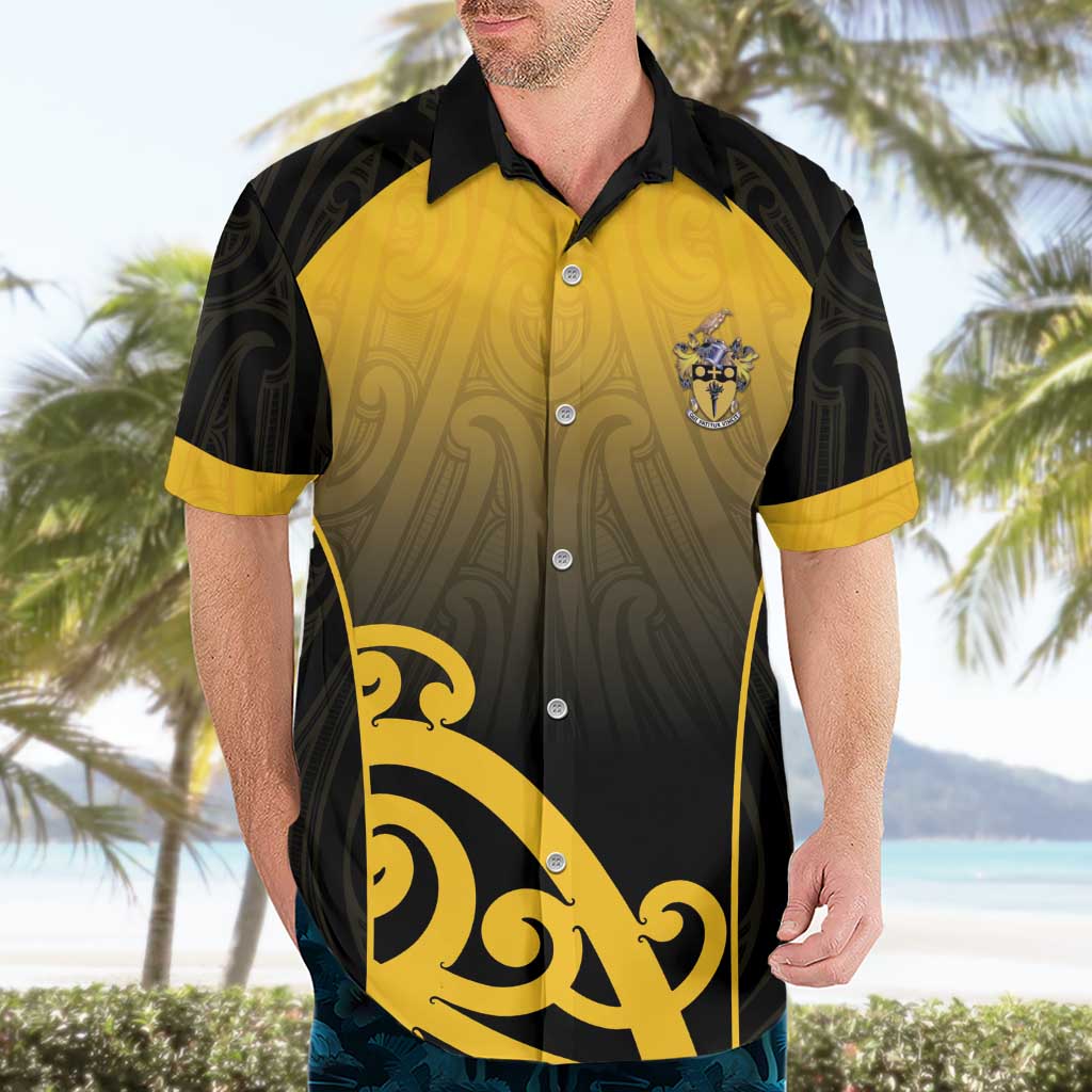 Custom Motueka High School Hawaiian Shirt Maori Koru Pattern LT05 - Polynesian Pride