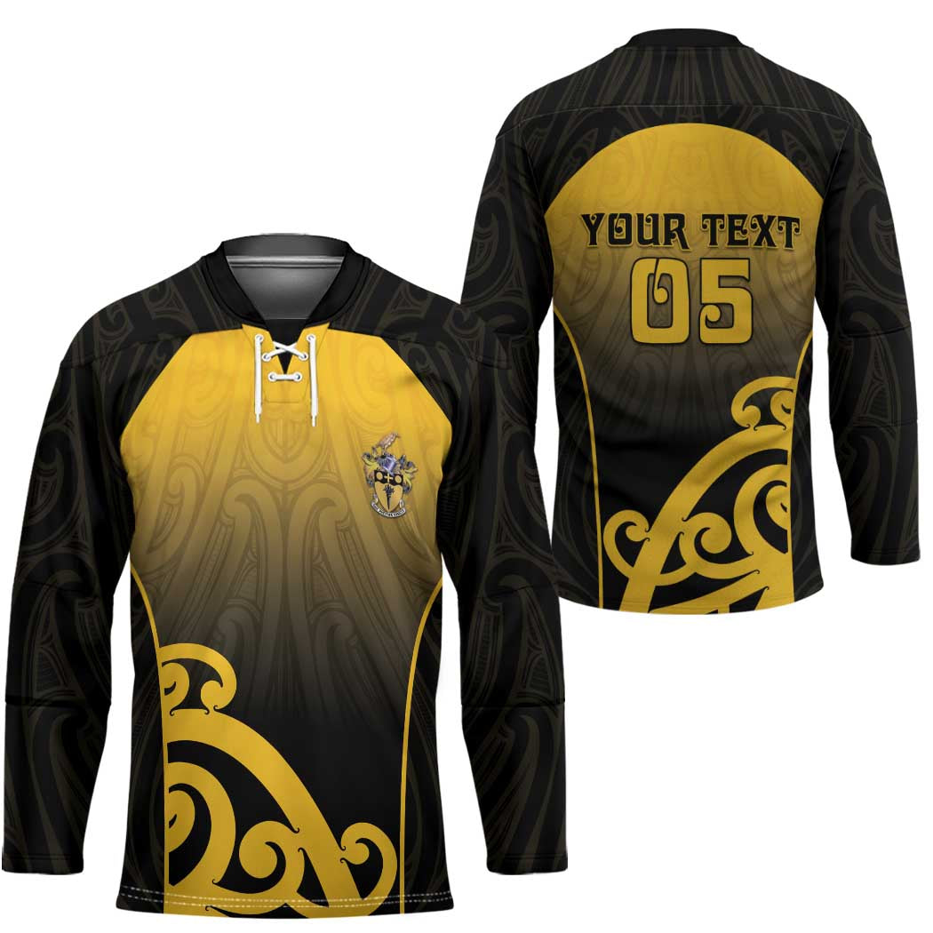 Custom Motueka High School Hockey Jersey Maori Koru Pattern LT05 - Polynesian Pride