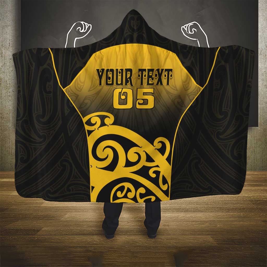 Custom Motueka High School Hooded Blanket Maori Koru Pattern LT05 - Polynesian Pride