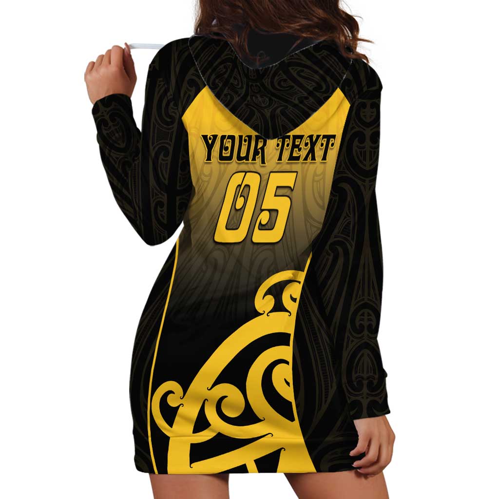 Custom Motueka High School Hoodie Dress Maori Koru Pattern LT05 - Polynesian Pride