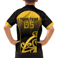 Custom Motueka High School Kid Hawaiian Shirt Maori Koru Pattern