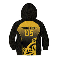 Custom Motueka High School Kid Hoodie Maori Koru Pattern LT05 - Polynesian Pride