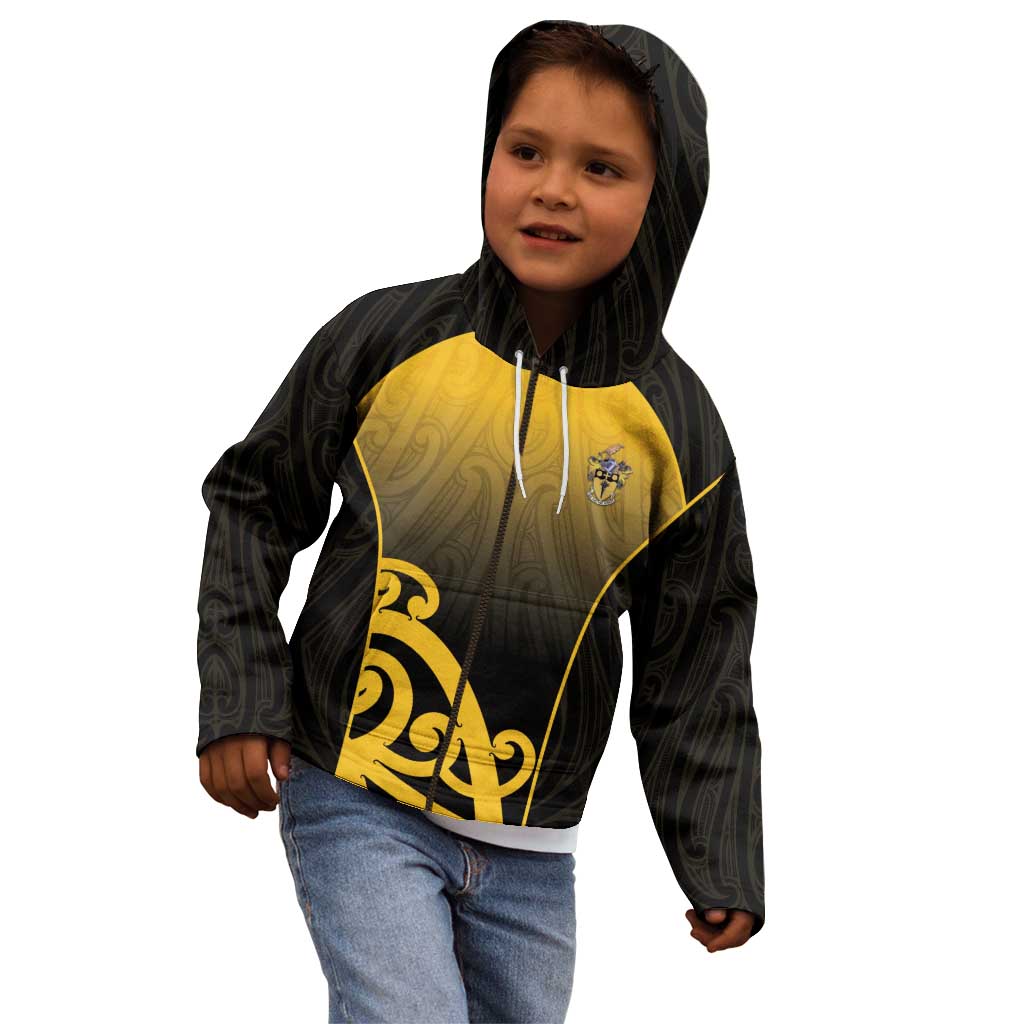 Custom Motueka High School Kid Hoodie Maori Koru Pattern LT05 - Polynesian Pride