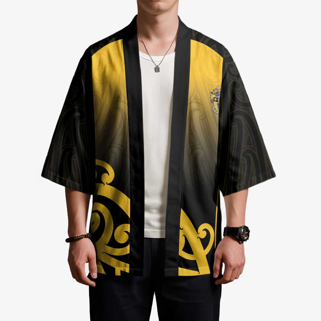 Custom Motueka High School Kimono Maori Koru Pattern LT05 - Polynesian Pride