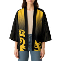 Custom Motueka High School Kimono Maori Koru Pattern LT05 - Polynesian Pride
