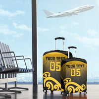 Custom Motueka High School Luggage Cover Maori Koru Pattern LT05 - Polynesian Pride