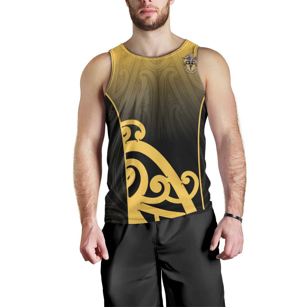 Custom Motueka High School Men Tank Top Maori Koru Pattern LT05 - Polynesian Pride