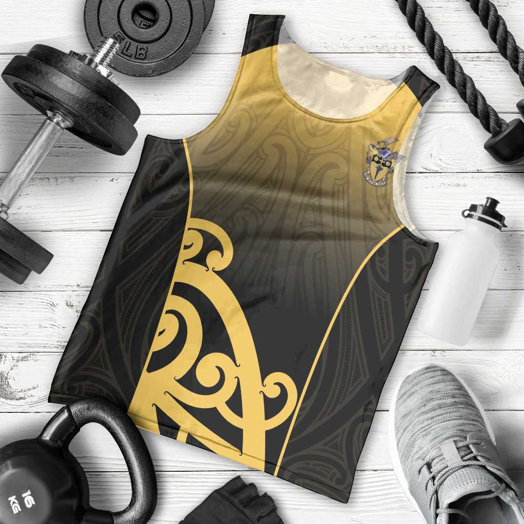 Custom Motueka High School Men Tank Top Maori Koru Pattern LT05 - Polynesian Pride
