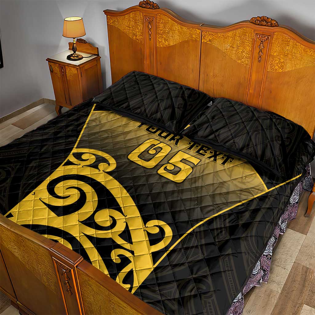 Custom Motueka High School Quilt Bed Set Maori Koru Pattern LT05 - Polynesian Pride
