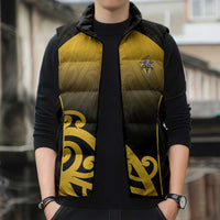 Custom Motueka High School Sleeveless Puffer Jacket Maori Koru Pattern LT05 - Polynesian Pride