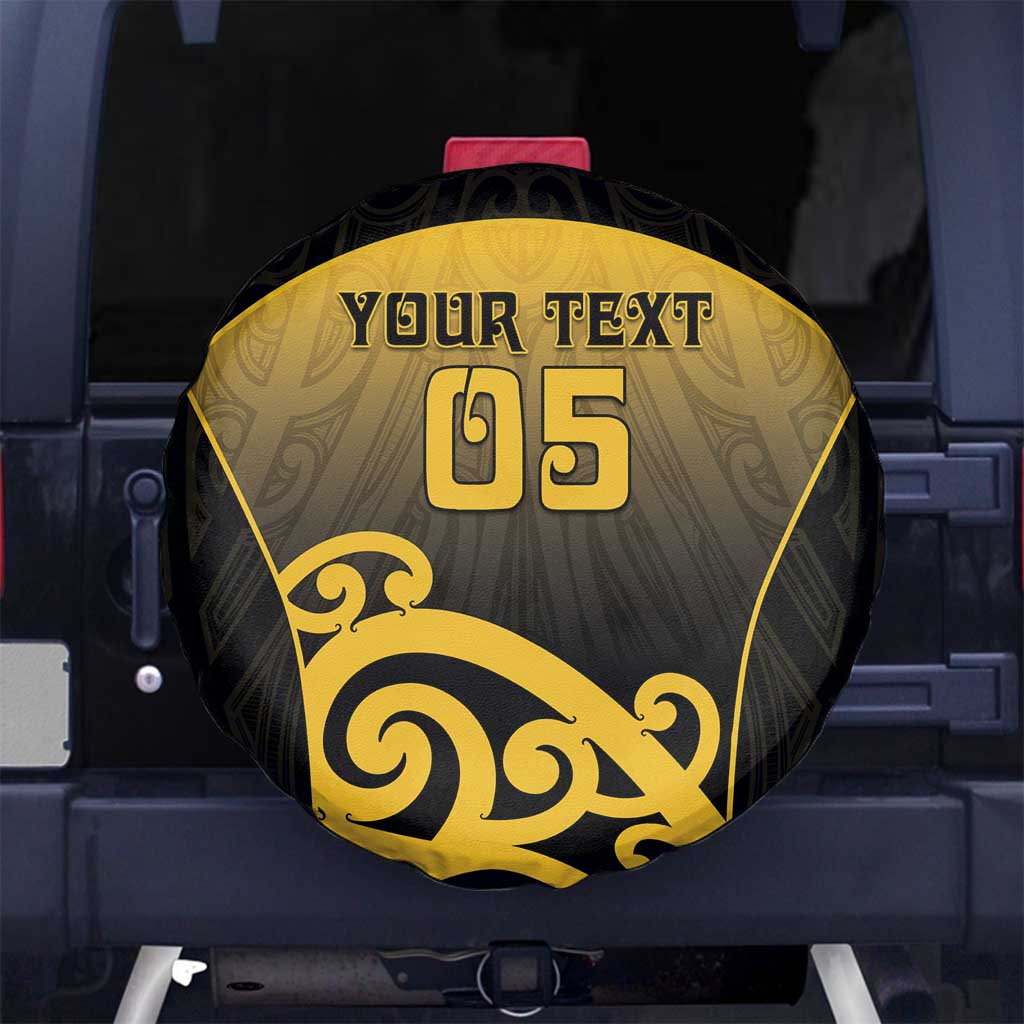 Custom Motueka High School Spare Tire Cover Maori Koru Pattern