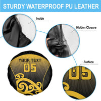 Custom Motueka High School Spare Tire Cover Maori Koru Pattern