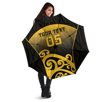 Custom Motueka High School Umbrella Maori Koru Pattern LT05 - Polynesian Pride