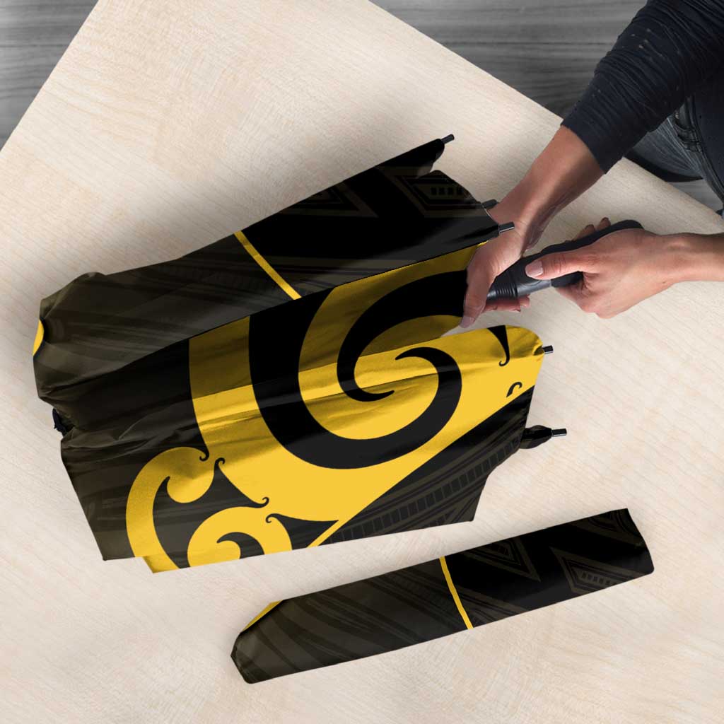 Custom Motueka High School Umbrella Maori Koru Pattern LT05 - Polynesian Pride