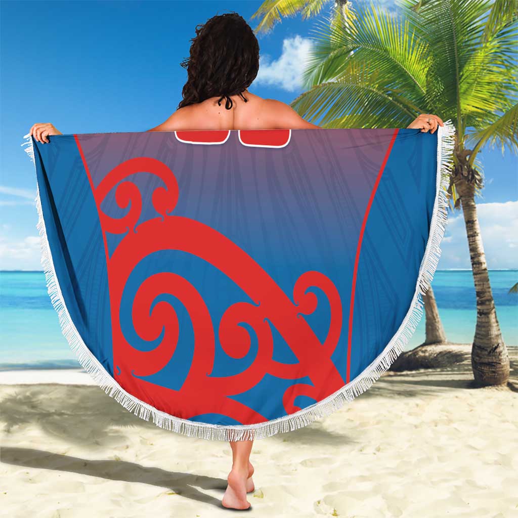 Custom St Joseph's Maori Girls' College Beach Blanket Maori Koru Pattern LT05 - Polynesian Pride