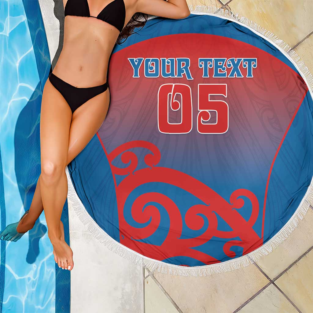 Custom St Joseph's Maori Girls' College Beach Blanket Maori Koru Pattern LT05 - Polynesian Pride