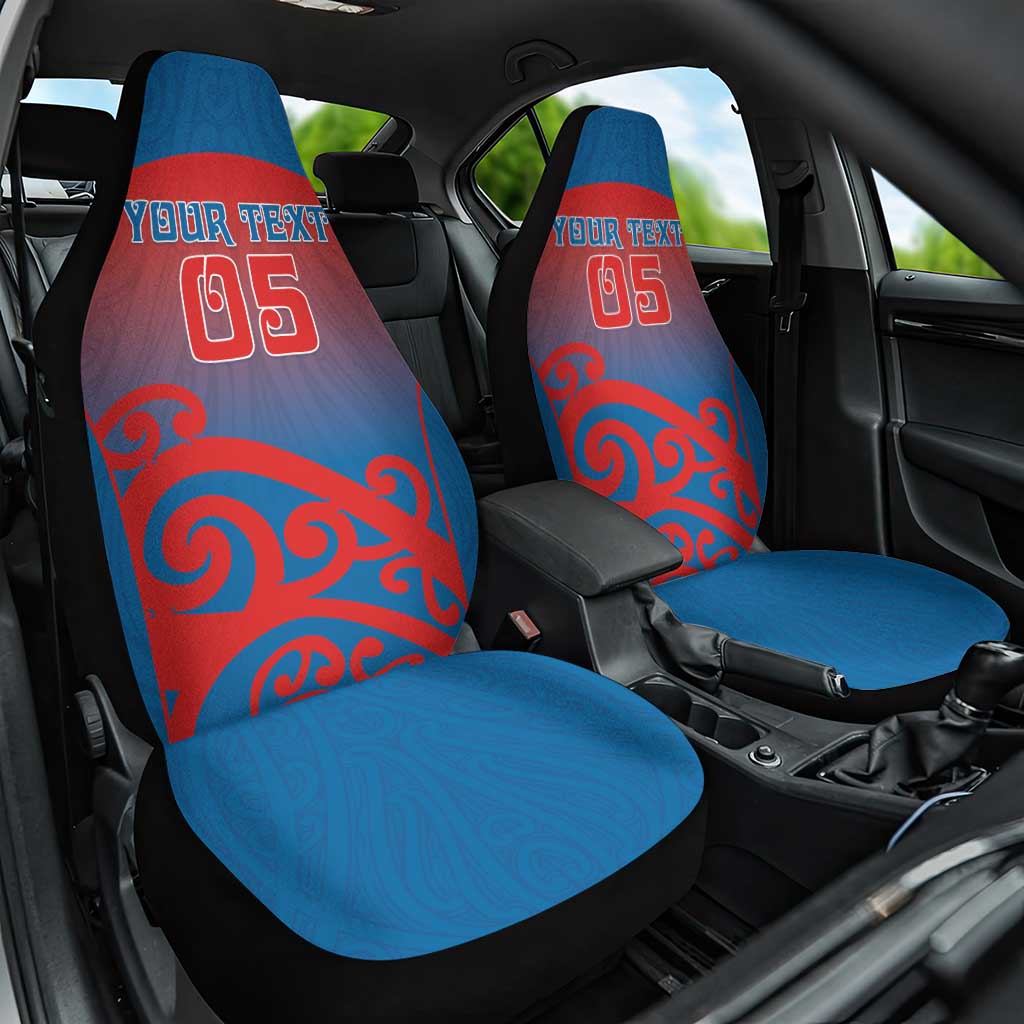 Custom St Joseph's Maori Girls' College Car Seat Cover Maori Koru Pattern LT05 One Size Blue - Polynesian Pride