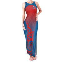 Custom St Joseph's Maori Girls' College Family Matching Tank Maxi Dress and Hawaiian Shirt Maori Koru Pattern