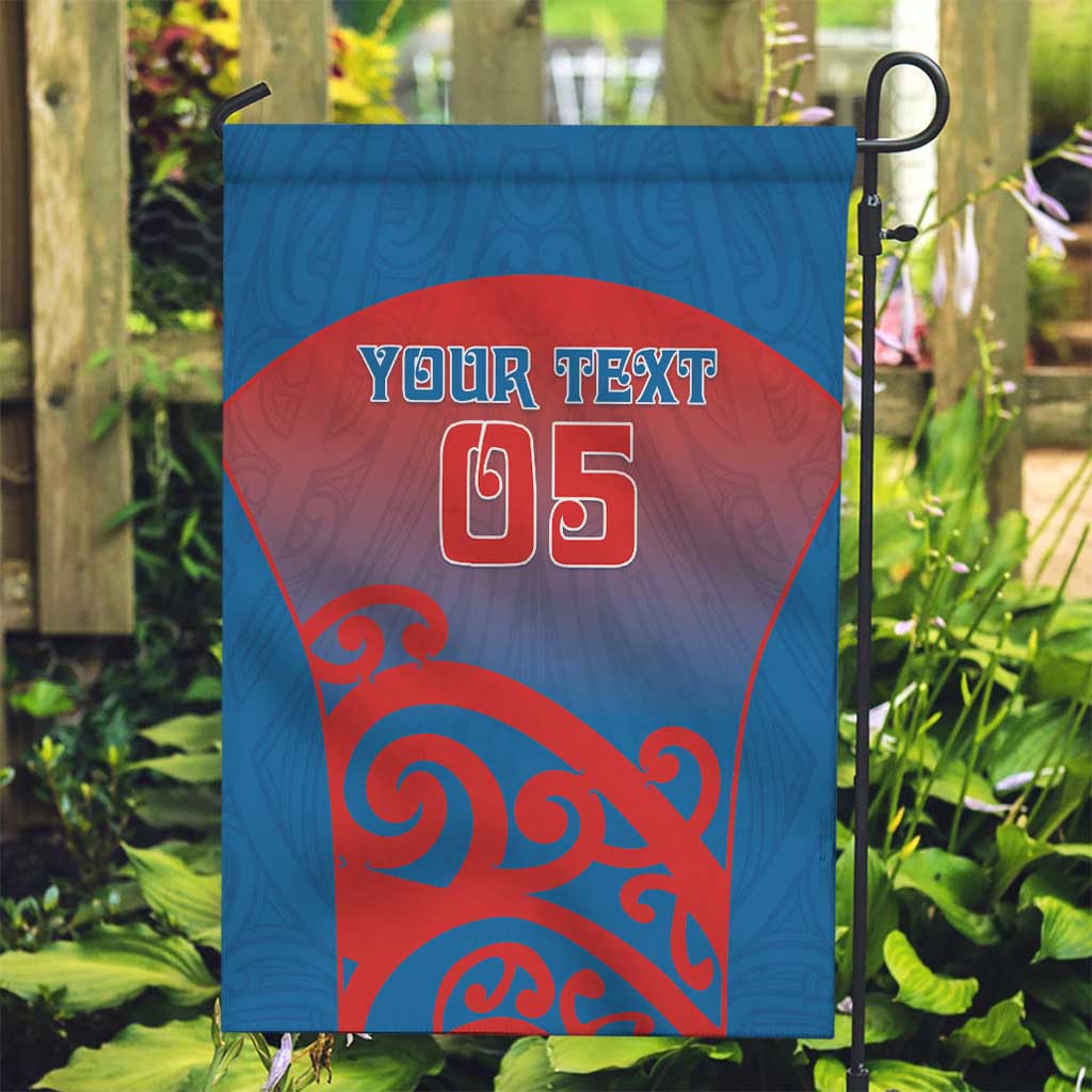 Custom St Joseph's Maori Girls' College Garden Flag Maori Koru Pattern LT05 Garden Flag Blue - Polynesian Pride