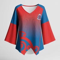 Custom St Joseph's Maori Girls' College Kimono Sleeve Blouse Maori Koru Pattern