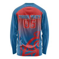 Custom St Joseph's Maori Girls' College Long Sleeve Shirt Maori Koru Pattern LT05 - Polynesian Pride