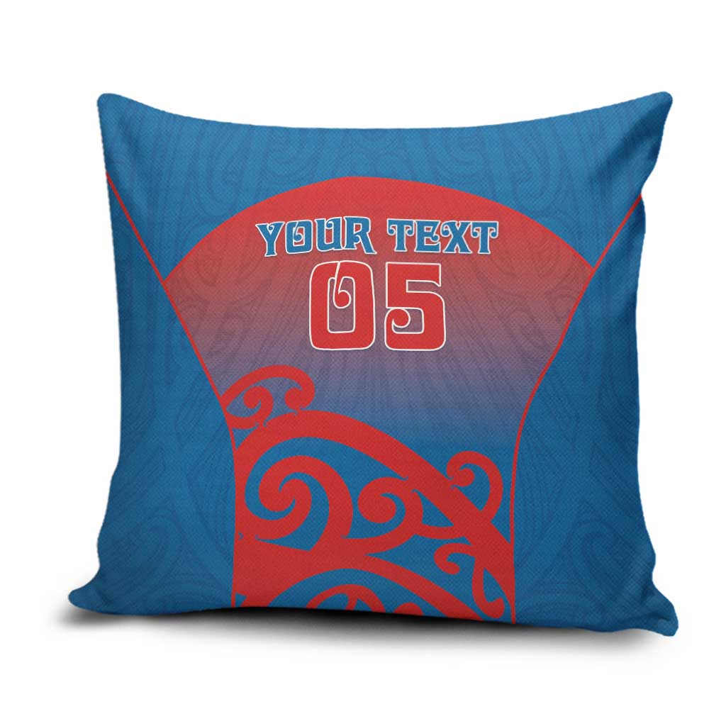 Custom St Joseph's Maori Girls' College Pillow Cover Maori Koru Pattern LT05 Blue - Polynesian Pride