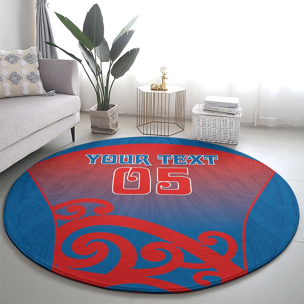 Custom St Joseph's Maori Girls' College Round Carpet Maori Koru Pattern LT05 - Polynesian Pride