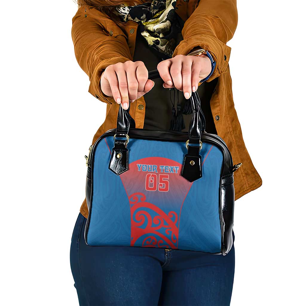 Custom St Joseph's Maori Girls' College Shoulder Handbag Maori Koru Pattern LT05 One Size Blue - Polynesian Pride