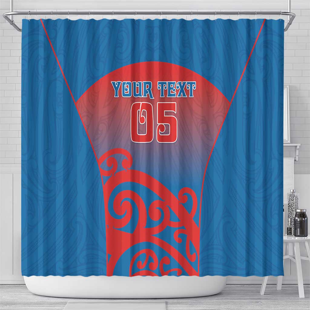 Custom St Joseph's Maori Girls' College Shower Curtain Maori Koru Pattern LT05 - Polynesian Pride