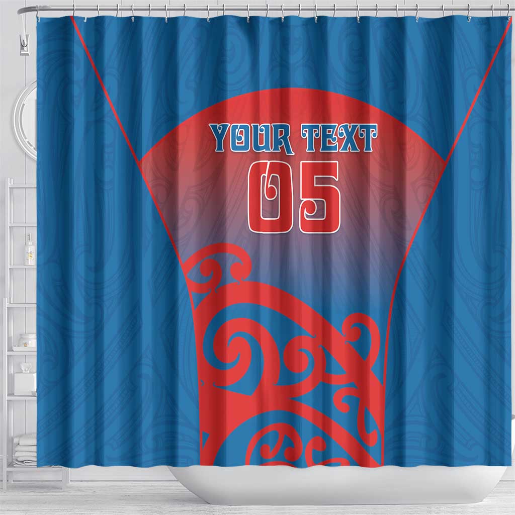 Custom St Joseph's Maori Girls' College Shower Curtain Maori Koru Pattern LT05 - Polynesian Pride