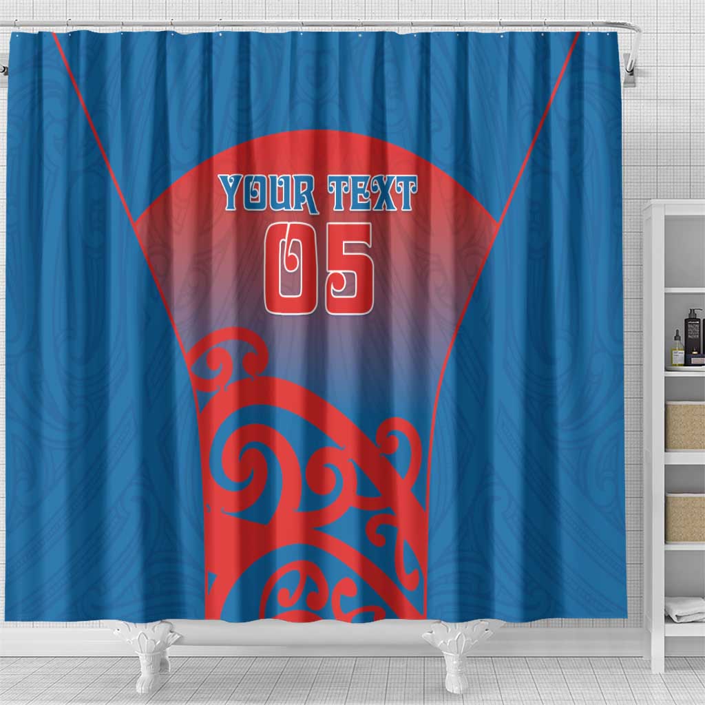 Custom St Joseph's Maori Girls' College Shower Curtain Maori Koru Pattern LT05 - Polynesian Pride