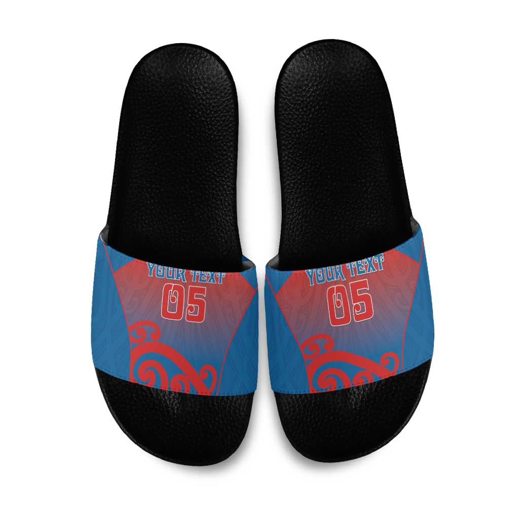 Custom St Joseph's Maori Girls' College Slide Sandals Maori Koru Pattern
