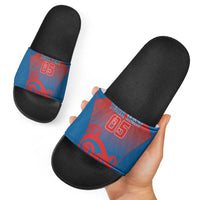 Custom St Joseph's Maori Girls' College Slide Sandals Maori Koru Pattern