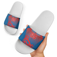 Custom St Joseph's Maori Girls' College Slide Sandals Maori Koru Pattern