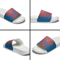 Custom St Joseph's Maori Girls' College Slide Sandals Maori Koru Pattern