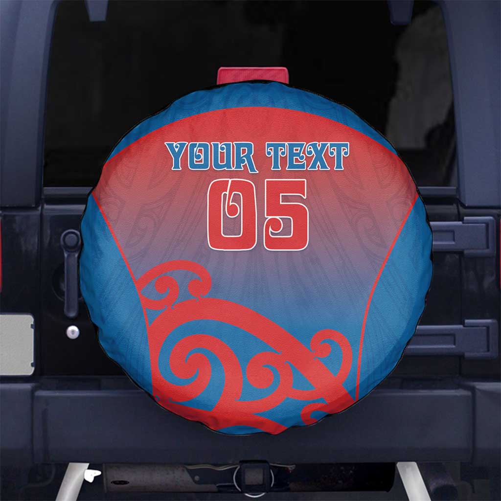 Custom St Joseph's Maori Girls' College Spare Tire Cover Maori Koru Pattern LT05 No hole Blue - Polynesian Pride
