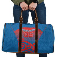 Custom St Joseph's Maori Girls' College Travel Bag Maori Koru Pattern LT05 Blue - Polynesian Pride