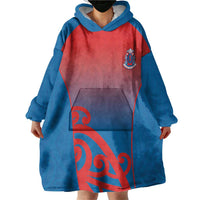 Custom St Joseph's Maori Girls' College Wearable Blanket Hoodie Maori Koru Pattern LT05 - Polynesian Pride