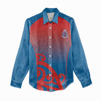 Custom St Joseph's Maori Girls' College Women Casual Shirt Maori Koru Pattern LT05 - Polynesian Pride