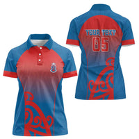 Custom St Joseph's Maori Girls' College Women Polo Shirt Maori Koru Pattern LT05 - Polynesian Pride