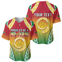 Personalised Vanuatu Baseball Jersey Proud To Be A Ni-Van With Tribal Pattern