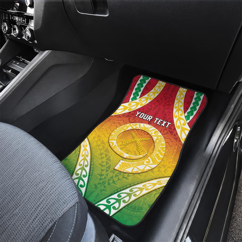 Vanuatu Car Mats Proud To Be A Ni-Van With Tribal Pattern LT05 - Polynesian Pride