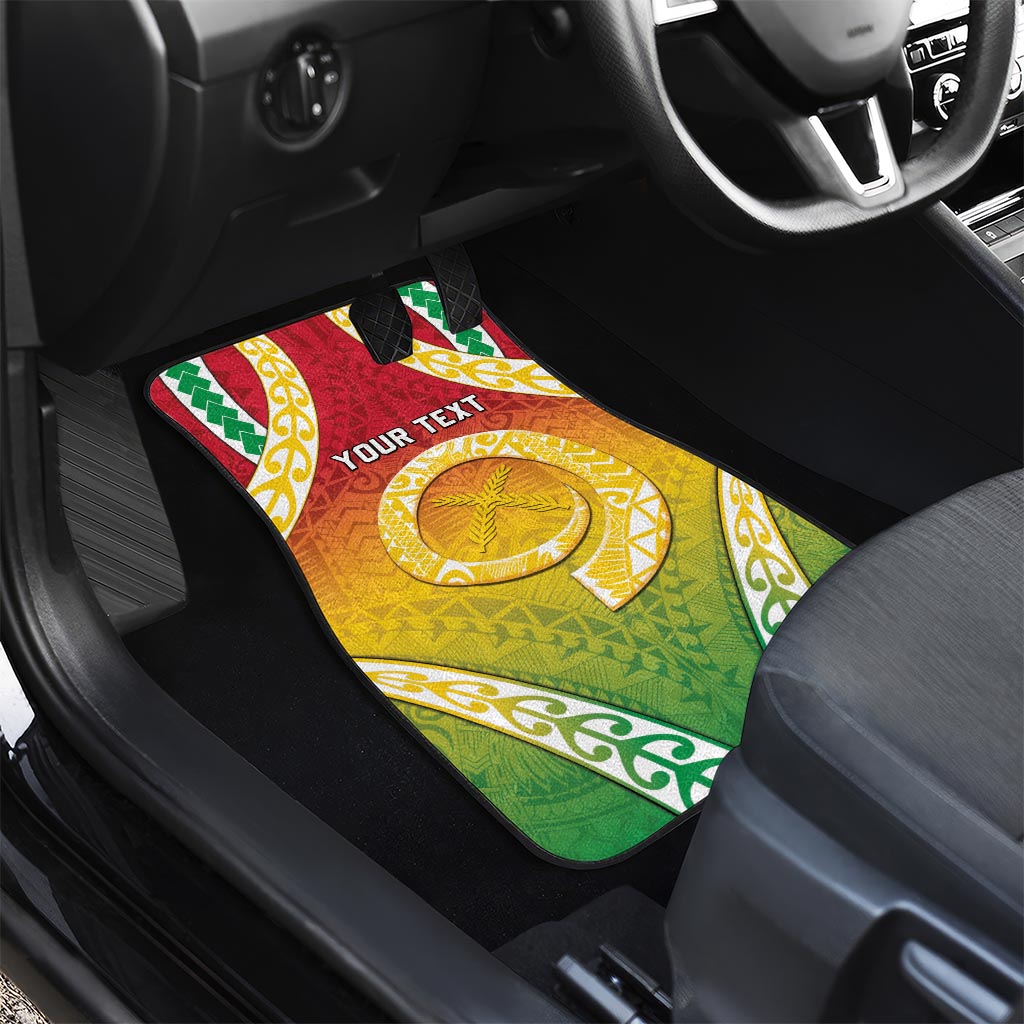 Vanuatu Car Mats Proud To Be A Ni-Van With Tribal Pattern LT05 - Polynesian Pride