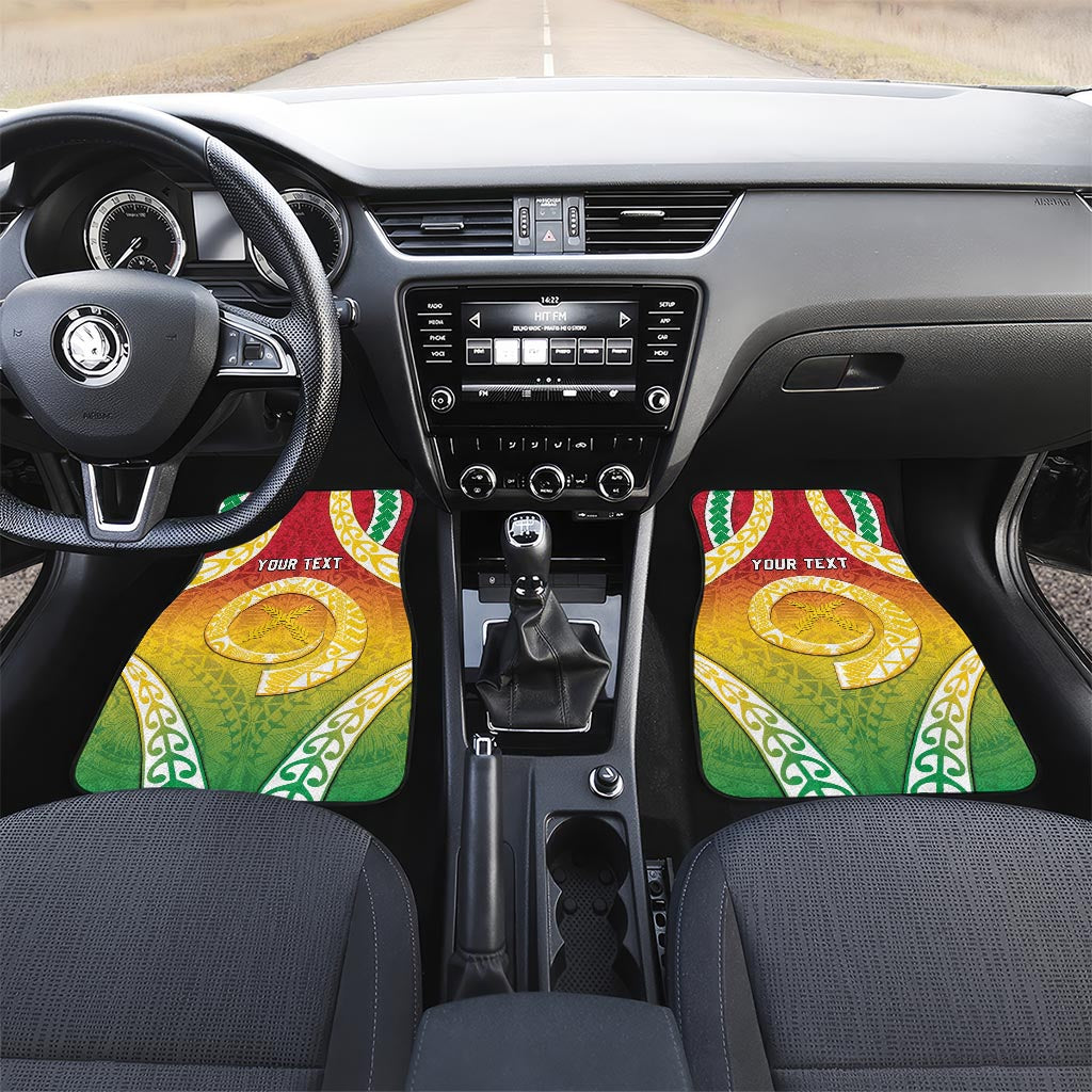 Vanuatu Car Mats Proud To Be A Ni-Van With Tribal Pattern LT05 Set 2pcs - Front Reggae - Polynesian Pride