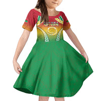 Personalised Vanuatu Family Matching Short Sleeve Bodycon Dress and Hawaiian Shirt Proud To Be A Ni-Van With Tribal Pattern LT05 Daughter's Dress Reggae - Polynesian Pride